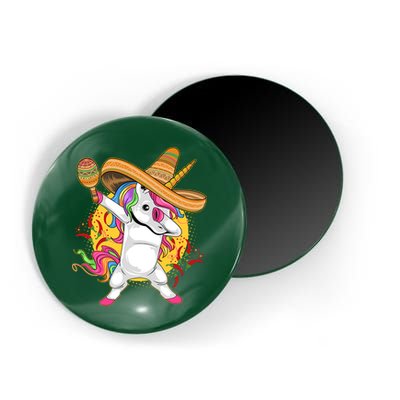 Cinco De Mayo Dabbing Unicorn Magnet