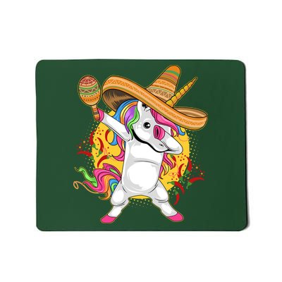 Cinco De Mayo Dabbing Unicorn Mousepad