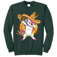 Cinco De Mayo Dabbing Unicorn Tall Sweatshirt
