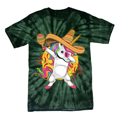 Cinco De Mayo Dabbing Unicorn Tie-Dye T-Shirt