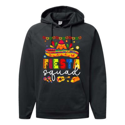 Cinco De Mayo Fiesta Squad Family Performance Fleece Hoodie