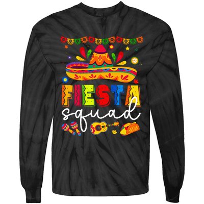 Cinco De Mayo Fiesta Squad Family Tie-Dye Long Sleeve Shirt