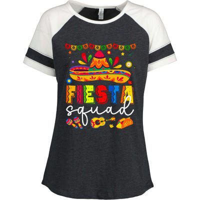 Cinco De Mayo Fiesta Squad Family Enza Ladies Jersey Colorblock Tee