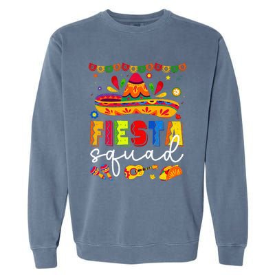 Cinco De Mayo Fiesta Squad Family Garment-Dyed Sweatshirt