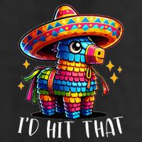Cinco De Mayo Funny Ideas ID Hit That Pinata 7 Panel Mesh Trucker Snapback Hat