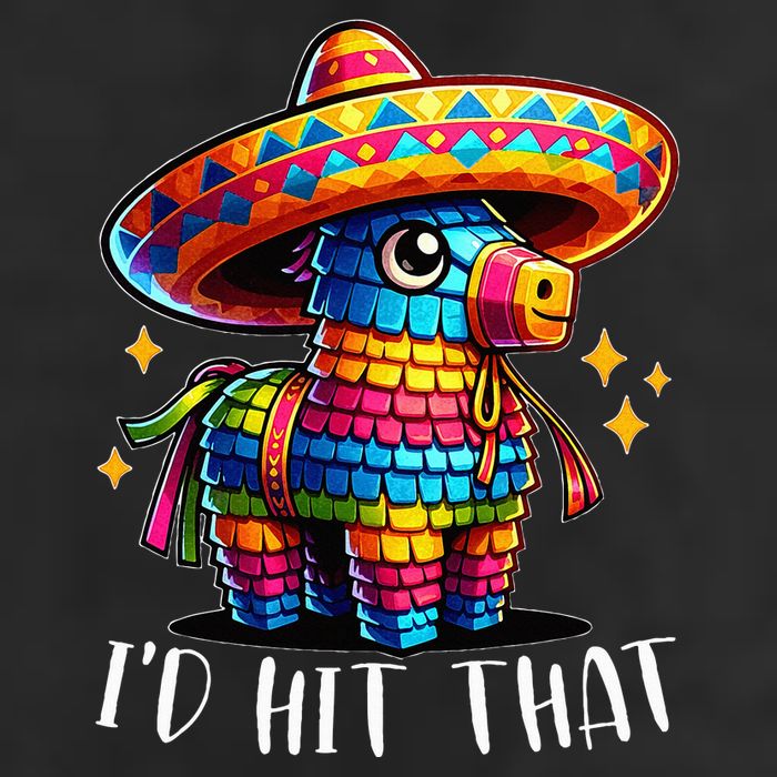 Cinco De Mayo Funny Ideas ID Hit That Pinata 7 Panel Mesh Trucker Snapback Hat