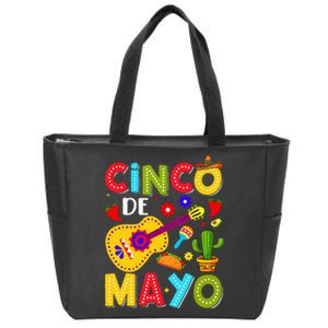 Cinco De Mayo Mexican Fiesta Squad 5 De Mayo Zip Tote Bag