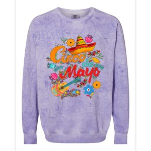 Cinco De Mayo, Funny Mexican Fiesta 5 De Mayo Colorblast Crewneck Sweatshirt