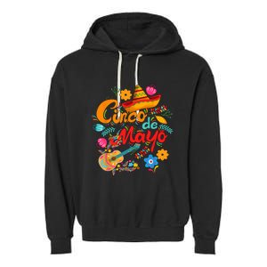 Cinco De Mayo, Funny Mexican Fiesta 5 De Mayo Garment-Dyed Fleece Hoodie