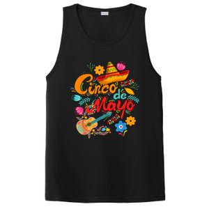 Cinco De Mayo, Funny Mexican Fiesta 5 De Mayo PosiCharge Competitor Tank