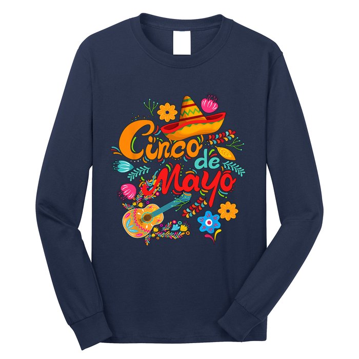 Cinco De Mayo, Funny Mexican Fiesta 5 De Mayo Long Sleeve Shirt