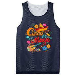 Cinco De Mayo, Funny Mexican Fiesta 5 De Mayo Mesh Reversible Basketball Jersey Tank