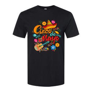 Cinco De Mayo, Funny Mexican Fiesta 5 De Mayo Softstyle CVC T-Shirt