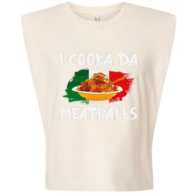 Cooka Da Meatball Funny Italian Slang Italy Food Spaghetti  Garment-Dyed Women's Muscle Tee