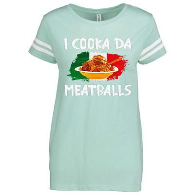 Cooka Da Meatball Funny Italian Slang Italy Food Spaghetti  Enza Ladies Jersey Football T-Shirt