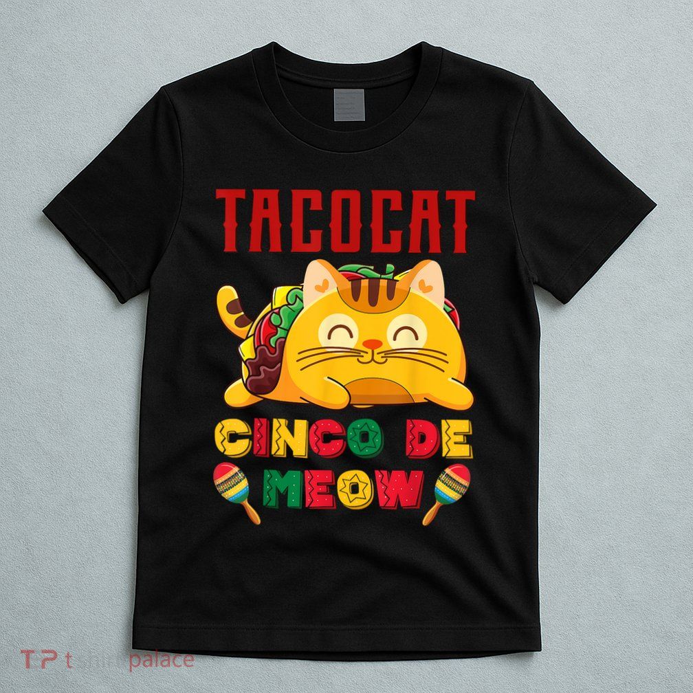 Cinco De Meow Taco Cat, Mexican Cinco De Mayo Cat Lovers T-Shirt