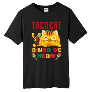 Cinco De Meow Taco Cat, Mexican Cinco De Mayo Cat Lovers Tall Fusion ChromaSoft Performance T-Shirt