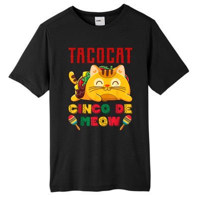 Cinco De Meow Taco Cat, Mexican Cinco De Mayo Cat Lovers Tall Fusion ChromaSoft Performance T-Shirt