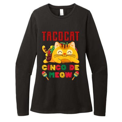 Cinco De Meow Taco Cat, Mexican Cinco De Mayo Cat Lovers Womens CVC Long Sleeve Shirt