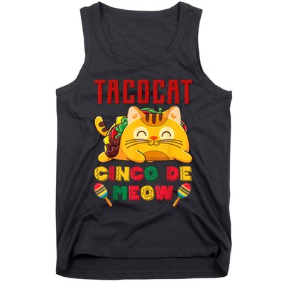Cinco De Meow Taco Cat, Mexican Cinco De Mayo Cat Lovers Tank Top