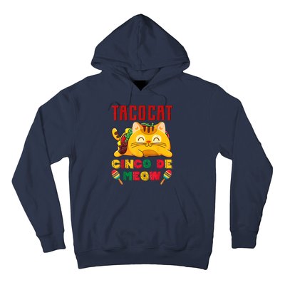 Cinco De Meow Taco Cat, Mexican Cinco De Mayo Cat Lovers Hoodie