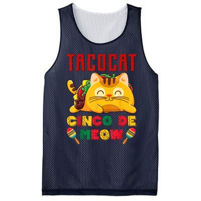 Cinco De Meow Taco Cat, Mexican Cinco De Mayo Cat Lovers Mesh Reversible Basketball Jersey Tank