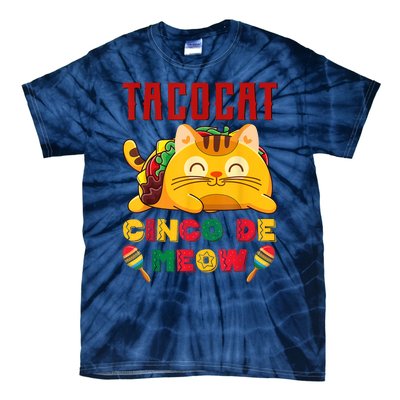 Cinco De Meow Taco Cat, Mexican Cinco De Mayo Cat Lovers Tie-Dye T-Shirt