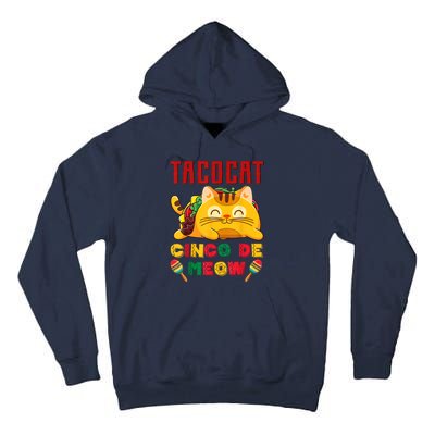 Cinco De Meow Taco Cat, Mexican Cinco De Mayo Cat Lovers Tall Hoodie