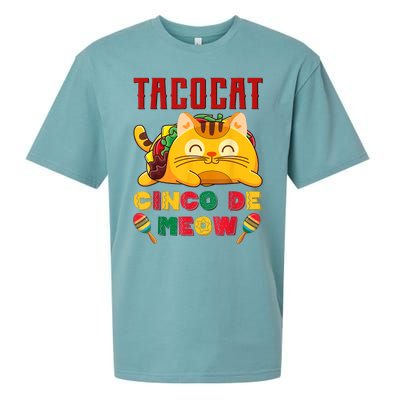 Cinco De Meow Taco Cat, Mexican Cinco De Mayo Cat Lovers Sueded Cloud Jersey T-Shirt