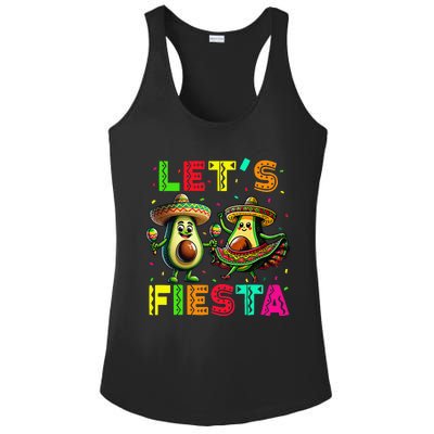 Cinco De May Mexican Fiesta Ladies PosiCharge Competitor Racerback Tank