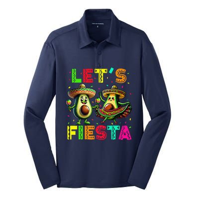 Cinco De May Mexican Fiesta Silk Touch Performance Long Sleeve Polo