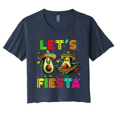 Cinco De May Mexican Fiesta Women's Crop Top Tee