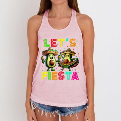 Cinco De May Mexican Fiesta Women's Knotted Racerback Tank