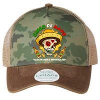 Cinco De Mayo Vaccinated And Intoxicated Sugar Skull Legacy Tie Dye Trucker Hat