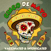 Cinco De Mayo Vaccinated And Intoxicated Sugar Skull Legacy Tie Dye Trucker Hat