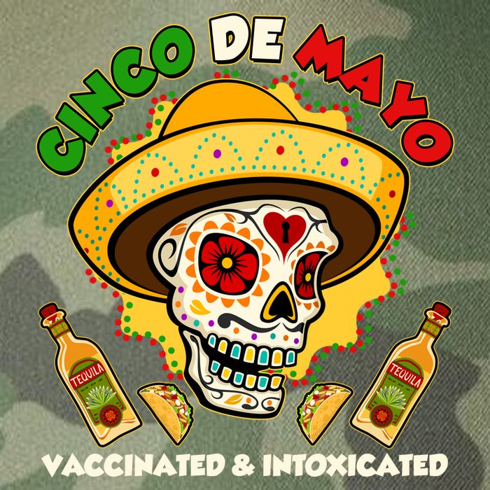 Cinco De Mayo Vaccinated And Intoxicated Sugar Skull Legacy Tie Dye Trucker Hat