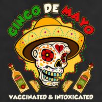 Cinco De Mayo Vaccinated And Intoxicated Sugar Skull Cool Comfort Performance Bucket Hat