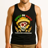 Cinco De Mayo Vaccinated And Intoxicated Sugar Skull Tank Top
