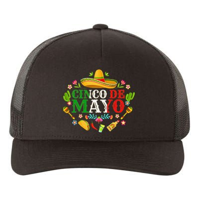 Cinco De Mayo Mexican Fiesta 5 De Mayo Yupoong Adult 5-Panel Trucker Hat