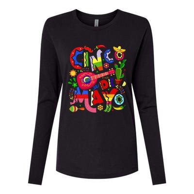 Cinco De Mayo Mexican Fiesta 5 De Mayo Womens Cotton Relaxed Long Sleeve T-Shirt