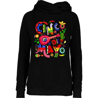 Cinco De Mayo Mexican Fiesta 5 De Mayo Womens Funnel Neck Pullover Hood