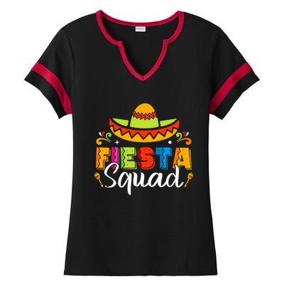 Cinco De Mayo Fiesta Squad Family Matching Grou Ladies Halftime Notch Neck Tee