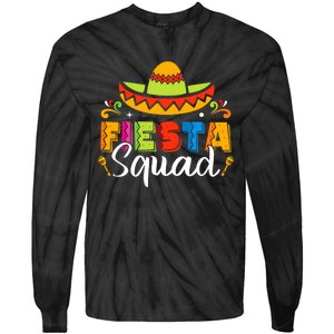 Cinco De Mayo Fiesta Squad Family Matching Grou Tie-Dye Long Sleeve Shirt