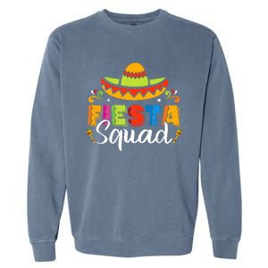 Cinco De Mayo Fiesta Squad Family Matching Grou Garment-Dyed Sweatshirt