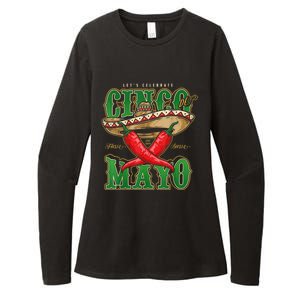 Cinco De Mayo Lets Celebrate With Hot Chilli Womens CVC Long Sleeve Shirt