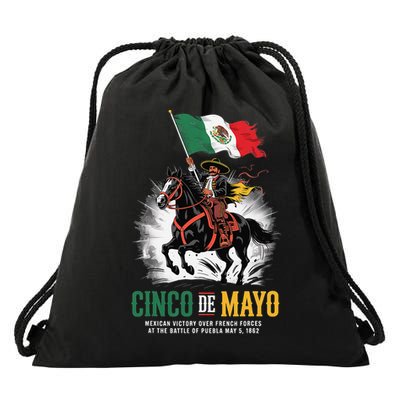 Cinco De Mayo Mexican Battle Puebla 1862 Anniversary Drawstring Bag
