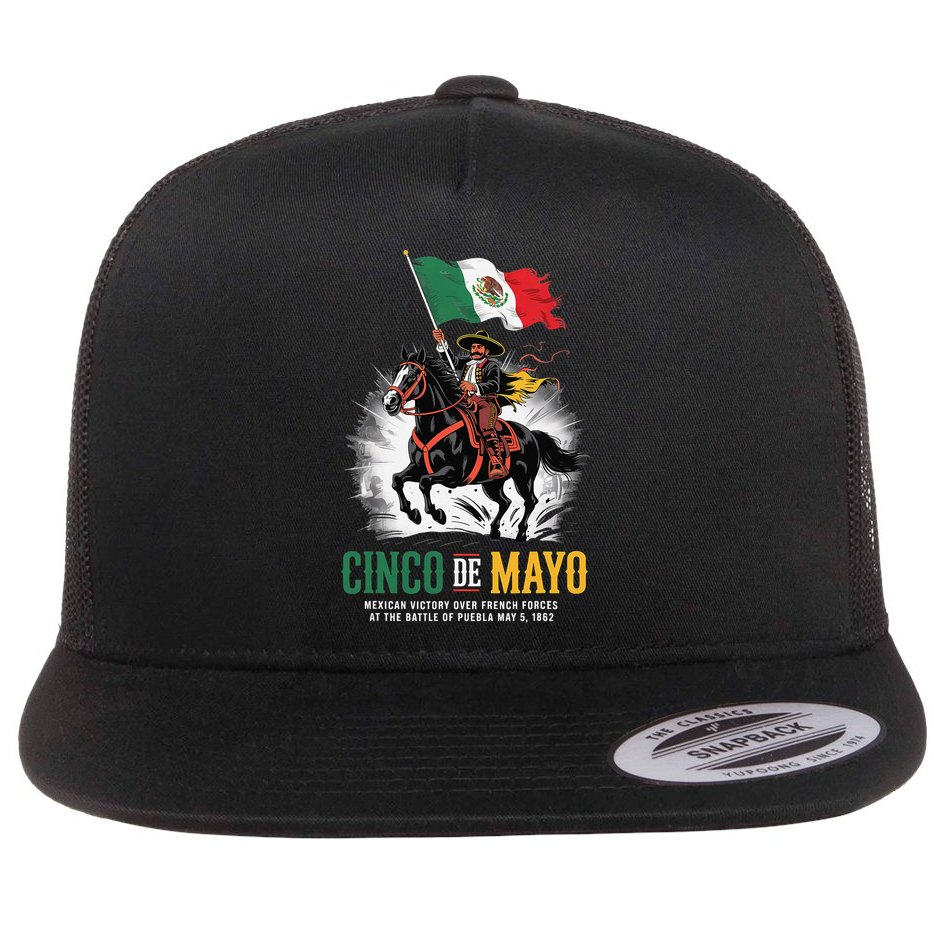 Cinco De Mayo Mexican Battle Puebla 1862 Anniversary Flat Bill Trucker Hat