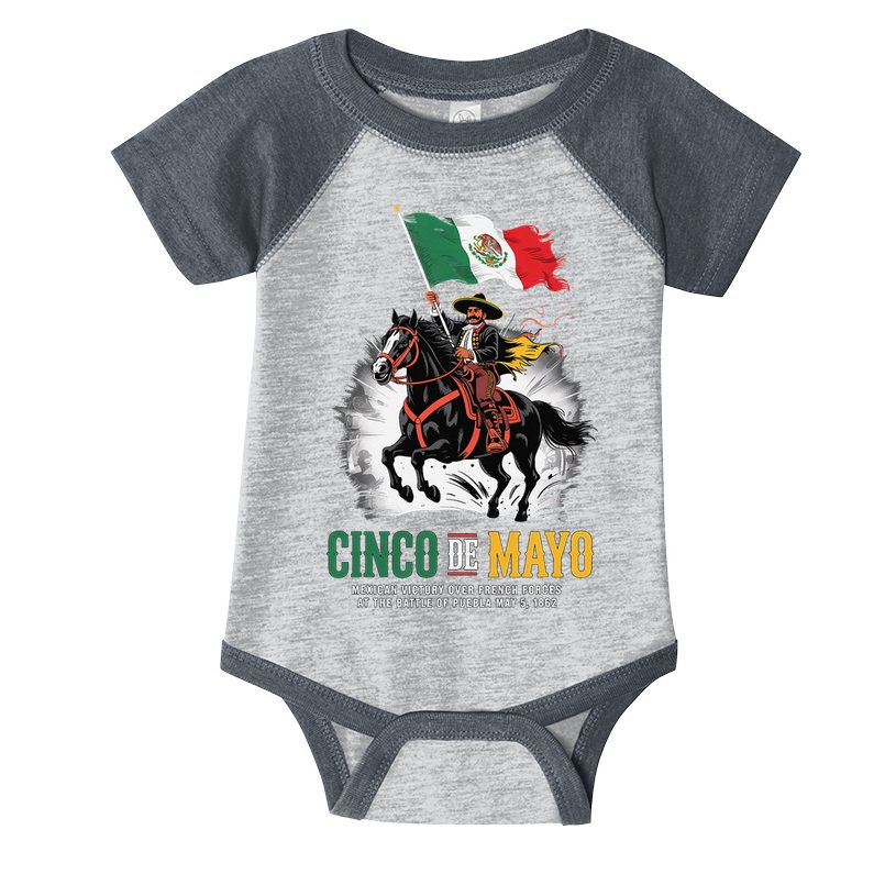 Cinco De Mayo Mexican Battle Puebla 1862 Anniversary Infant Baby Jersey Bodysuit