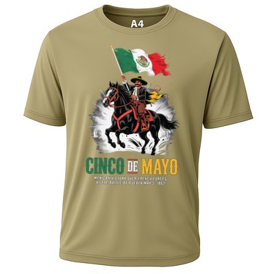 Cinco De Mayo Mexican Battle Puebla 1862 Anniversary Cooling Performance Crew T-Shirt