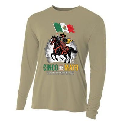 Cinco De Mayo Mexican Battle Puebla 1862 Anniversary Cooling Performance Long Sleeve Crew